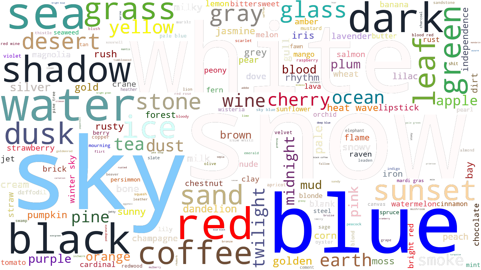 color word cloud